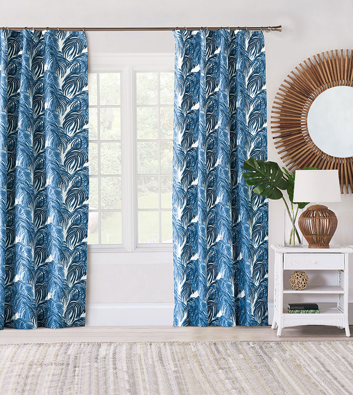 Malia Cobalt Curtain Panel