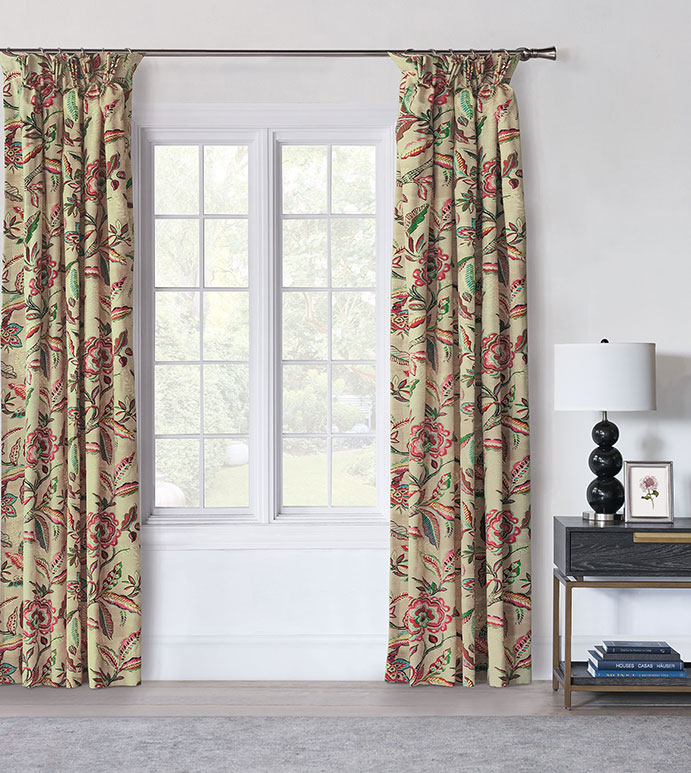 Sloane Floral Curtain Panel