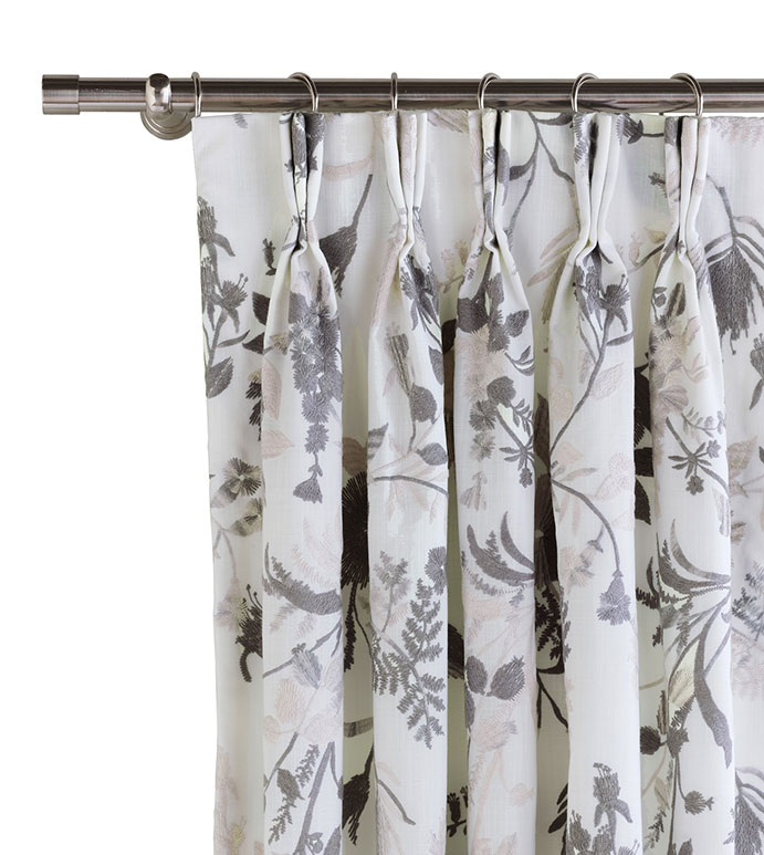 Naomi Pinch Pleated Curtain Panel In Pastel