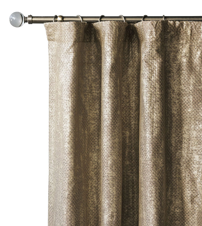 Indochine Metallic Curtain Panel