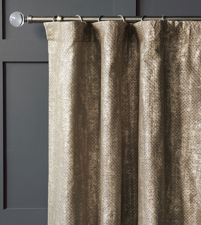 Indochine Metallic Curtain Panel