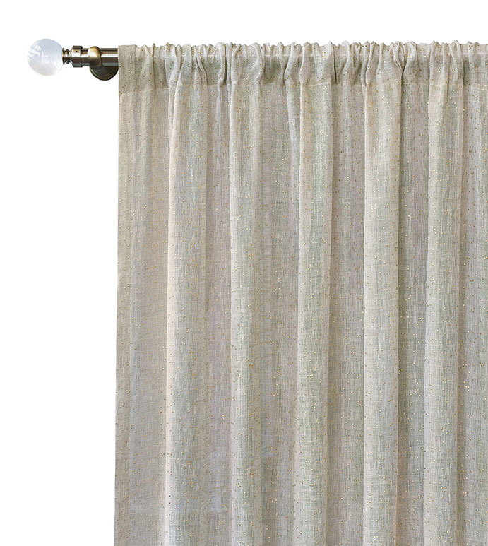 Marceau Gold Dotted Curtain Panel