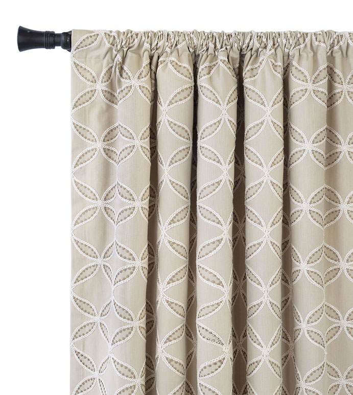 Rena Embroidered Curtain Panel