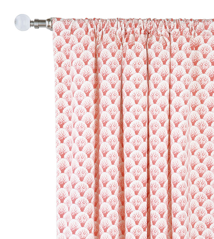 Sumba Coral Curtain Panel