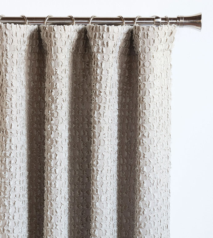 Evangeline Rod Pocket Curtain Panel In Taupe