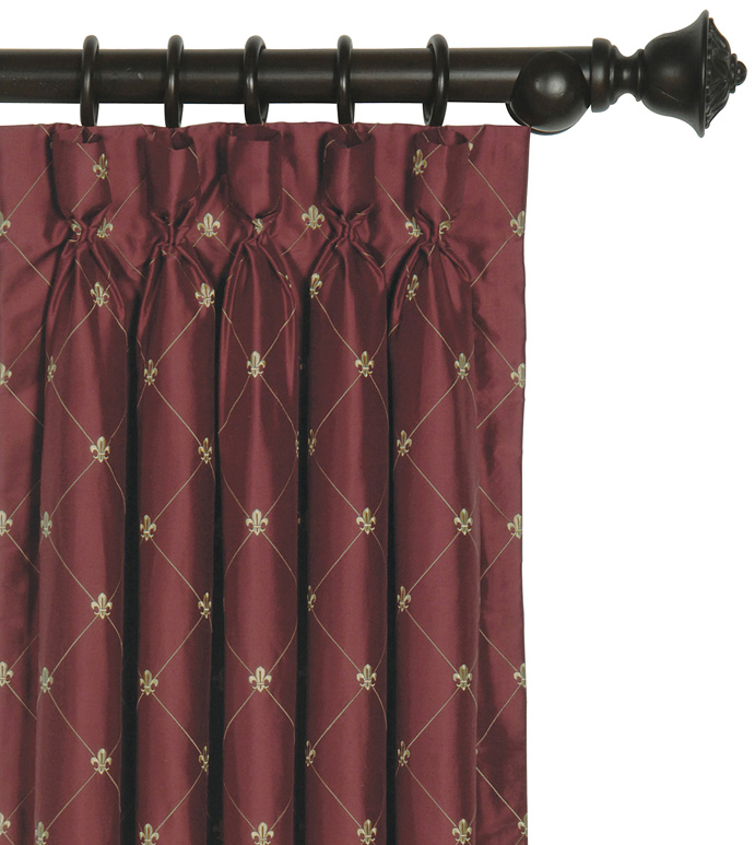 Rainier Scarlet Curtain Panel
