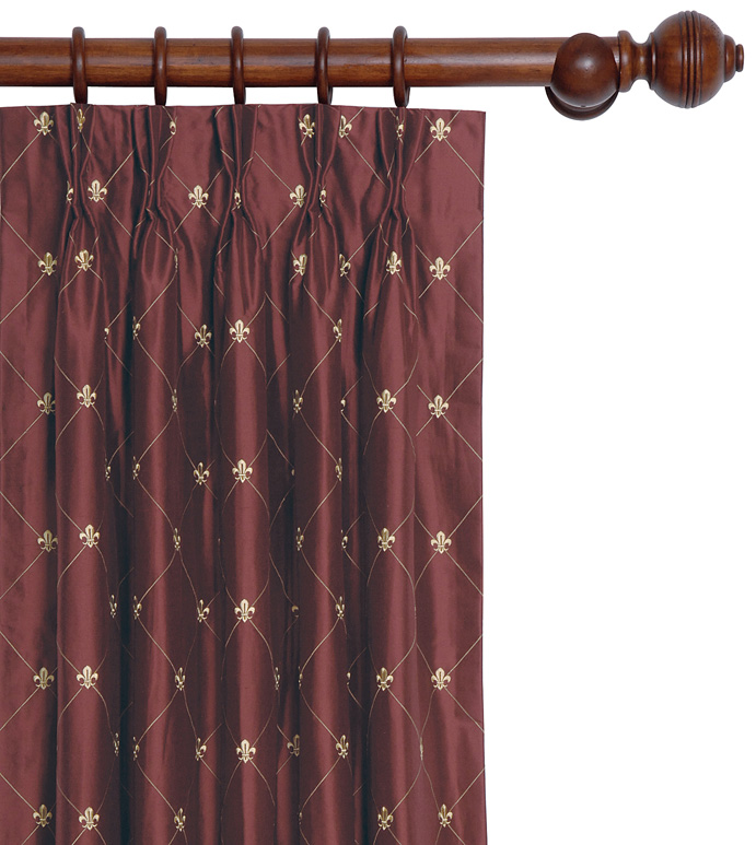 Rainier Scarlet Curtain Panel