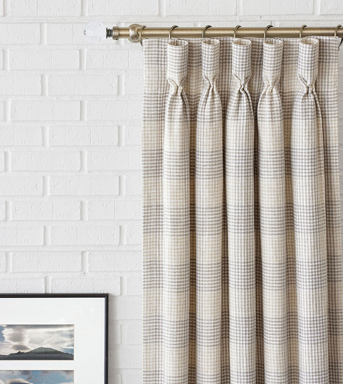 Kelso Houndstooth Curtain Panel