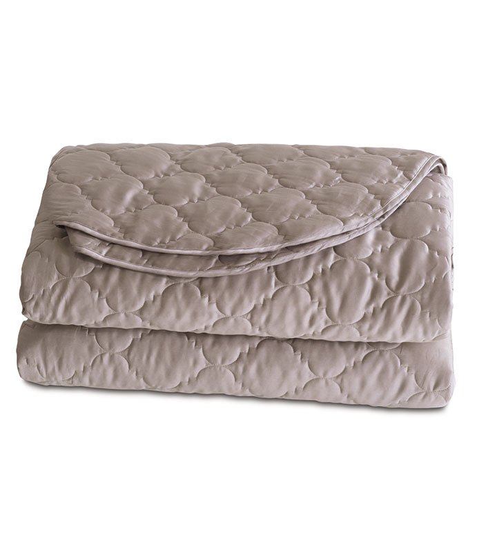 Viola Quilted Coverlet in Fawn