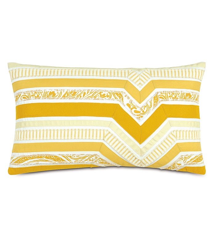Adelle Ombre Decorative Pillow In Sunshine