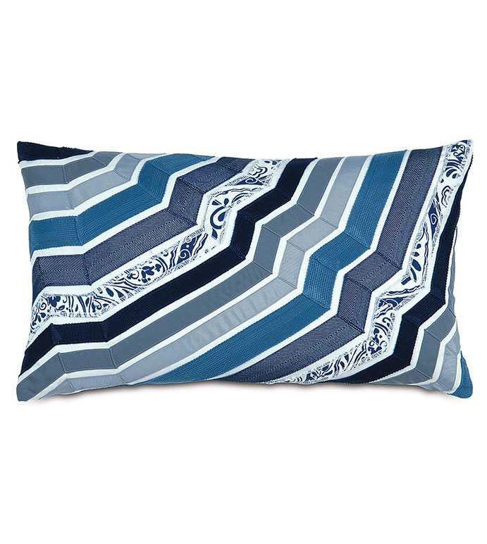 Adelle Ombre Decorative Pillow In Blue