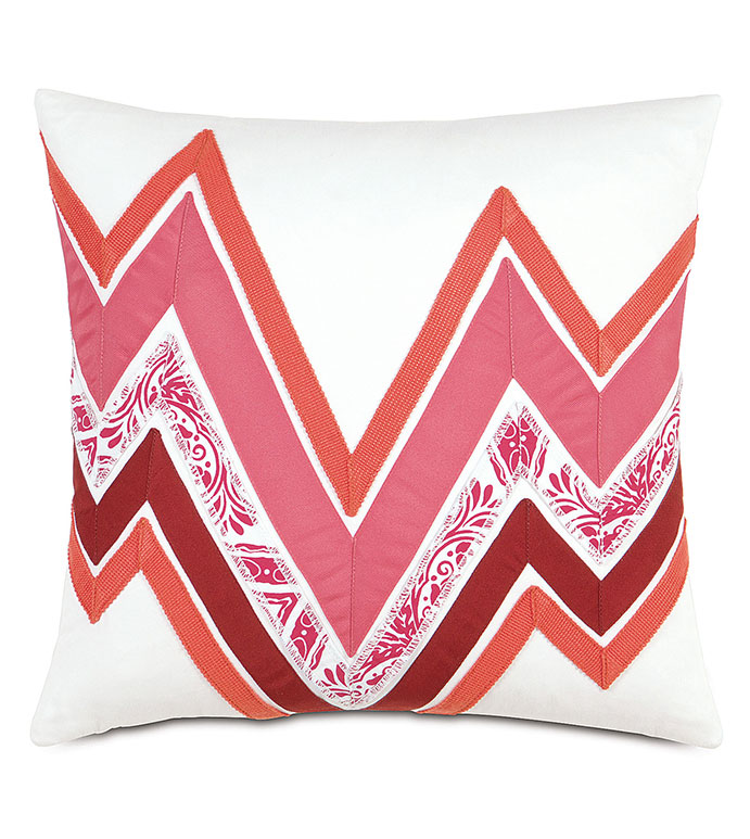 Adelle Ombre Decorative Pillow In Pink