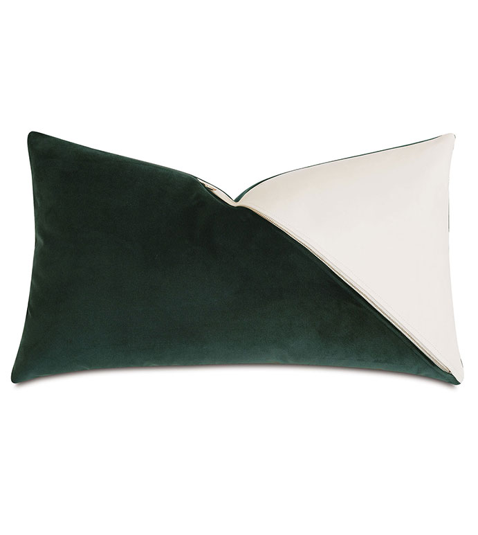 Izaro Zipper Detail Decorative Pillow (Right)