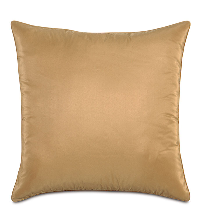 Freda Taffeta Decorative Pillow in Gold