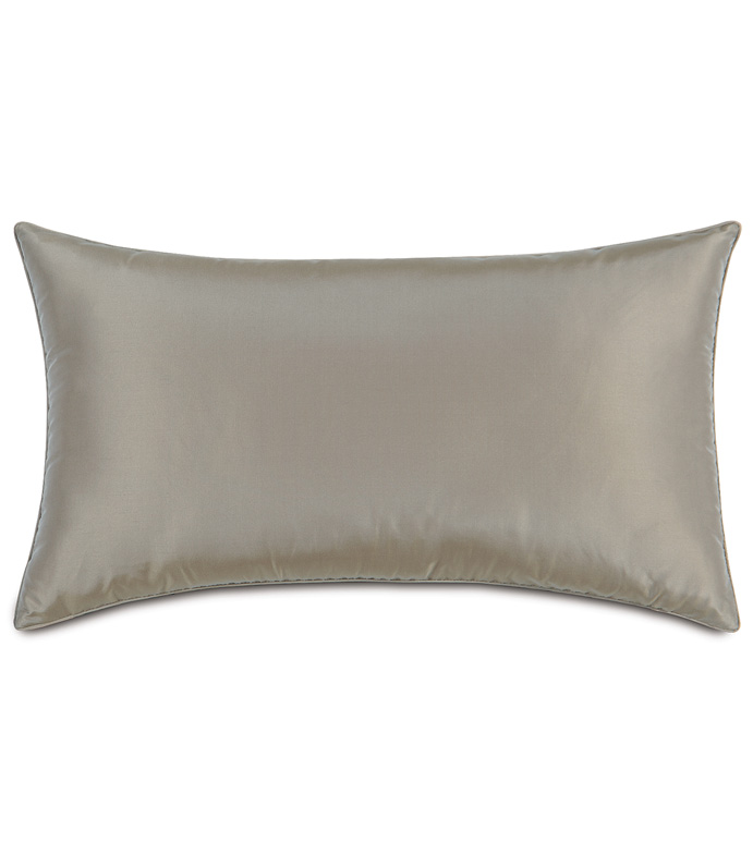 Freda Taffeta Decorative Pillow in Steel