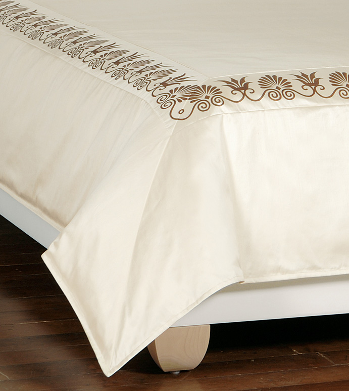 Anthemion Ivory/Brown Duvet Cover