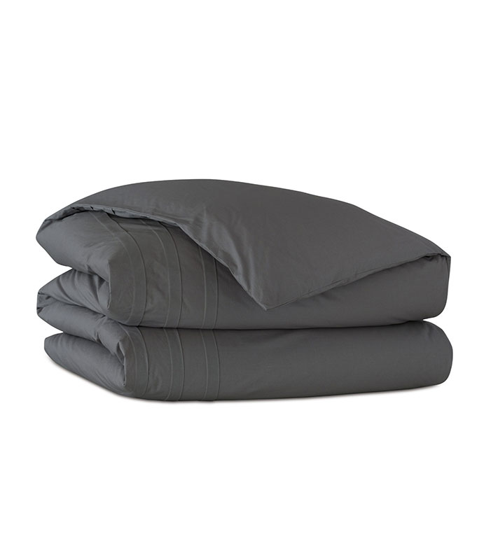 Vail Percale Duvet Cover In Slate