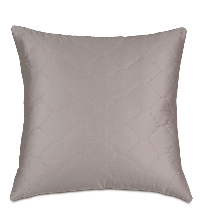 Viola Quilted Euro Sham in Fawn