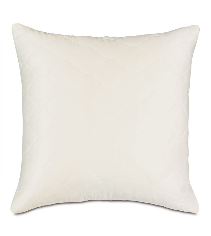 Viola Quilted Euro Sham in Ivory