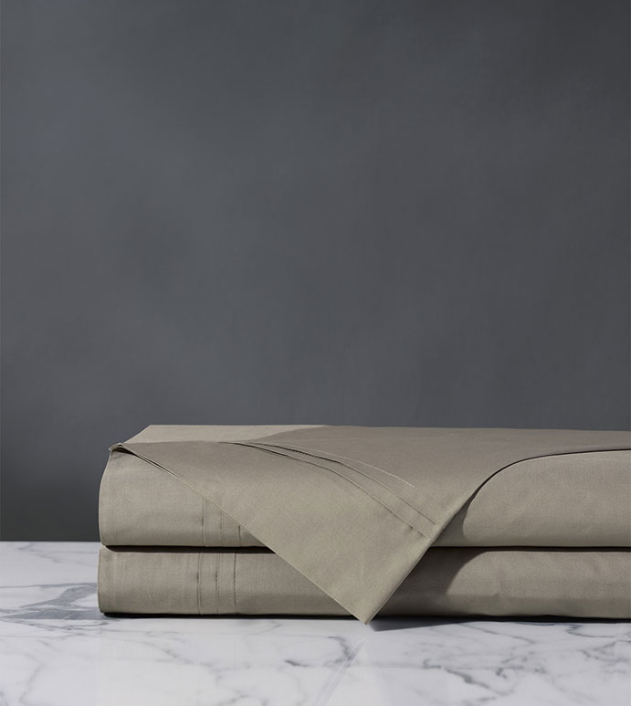 Vail Percale Flat Sheet In Fawn
