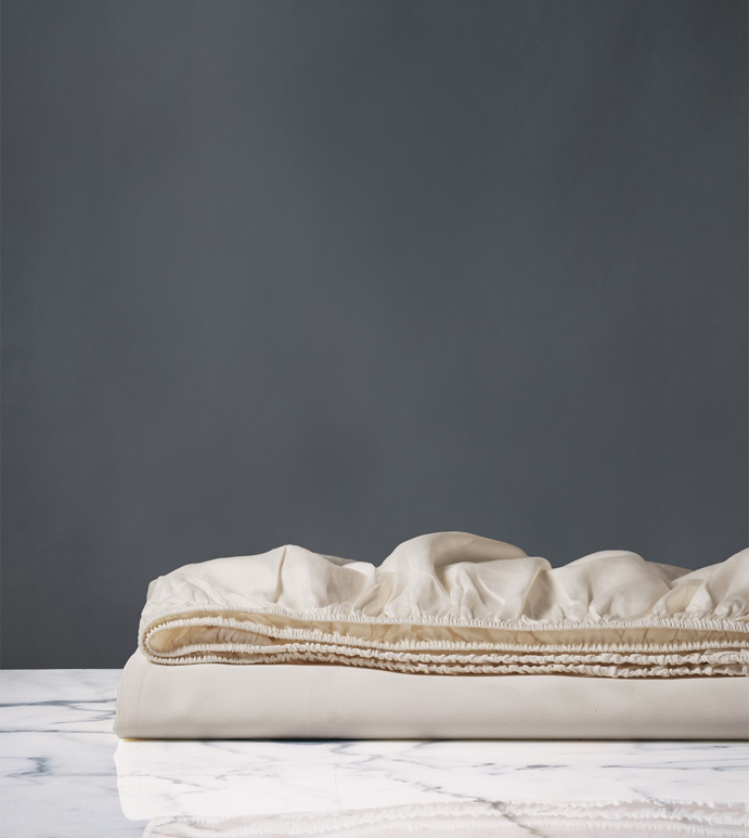 Nuvola Luxe Ecru Fitted Sheet