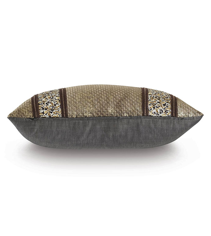 Indochine Metallic Stripe Decorative Pillow