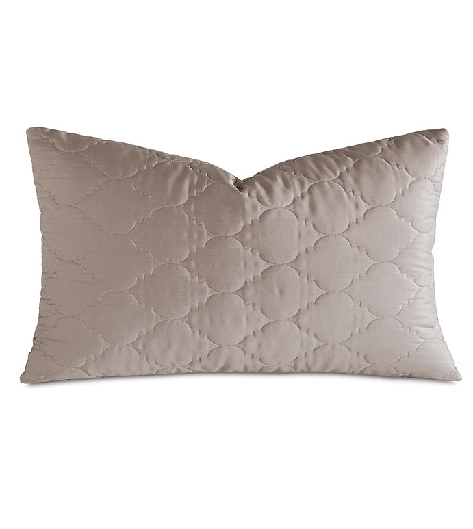 Viola Quilted King Sham in Fawn