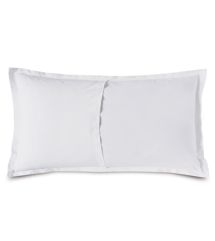 Vail Percale King Sham In White