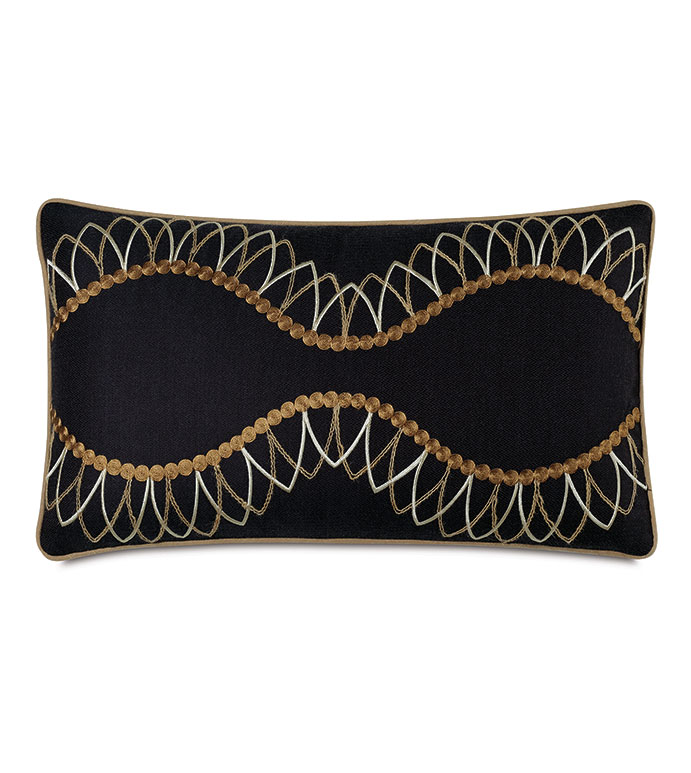 Midori Embroidered Decorative Pillow
