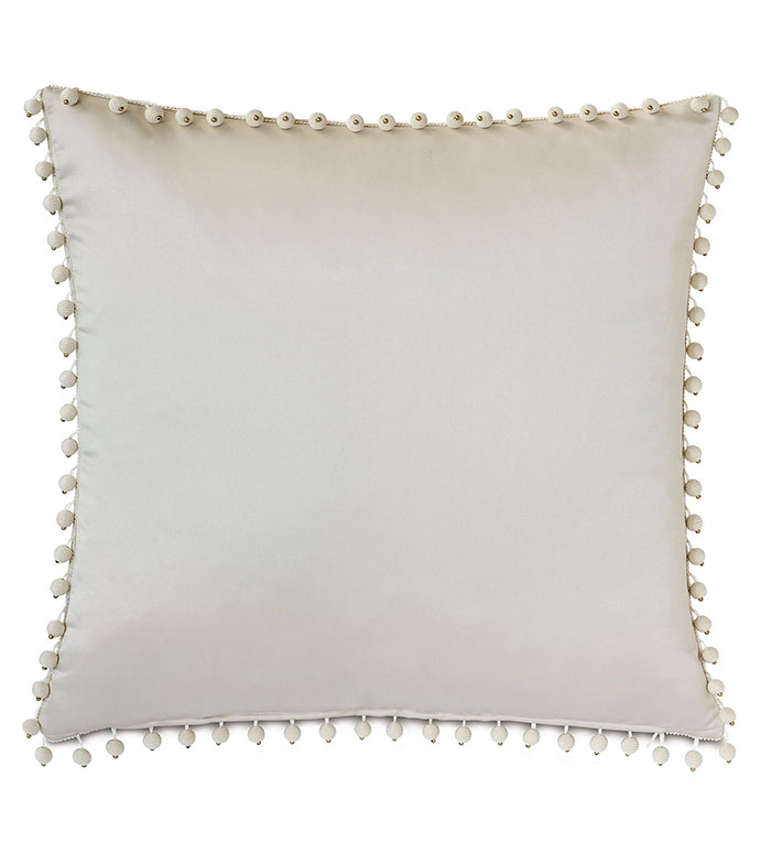 Marceau Ball Trim Decorative Pillow