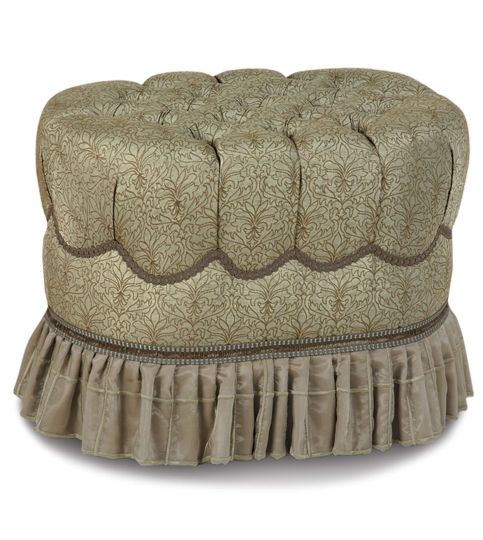Laurent Spa Oval Tufted Ottoman