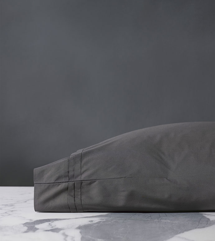 Vail Percale Pillowcase In Slate