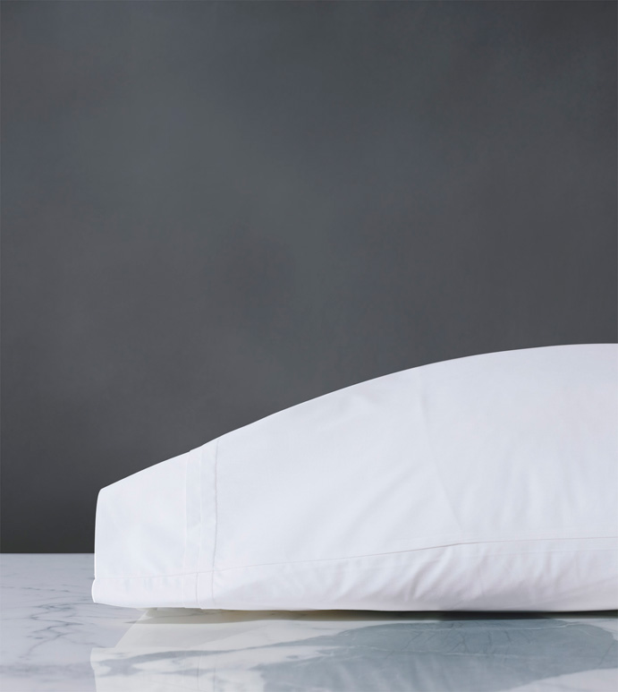 Vail Percale Pillowcase In White