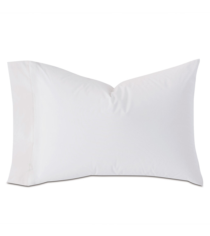 Vail Percale Pillowcase In White