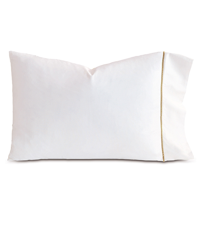 Linea Velvet Ribbon Pillowcase in Sable