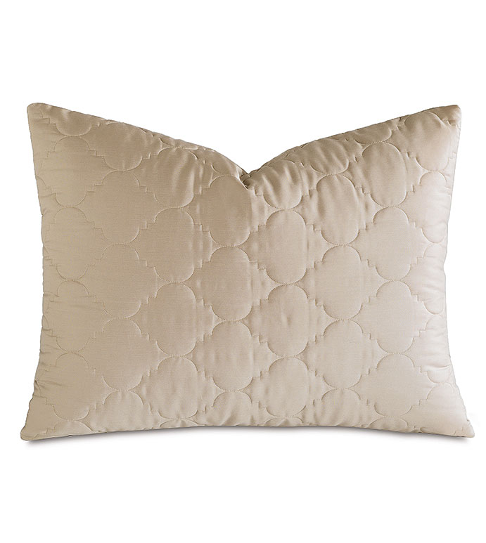 Viola Quilted Queen Sham in Sable