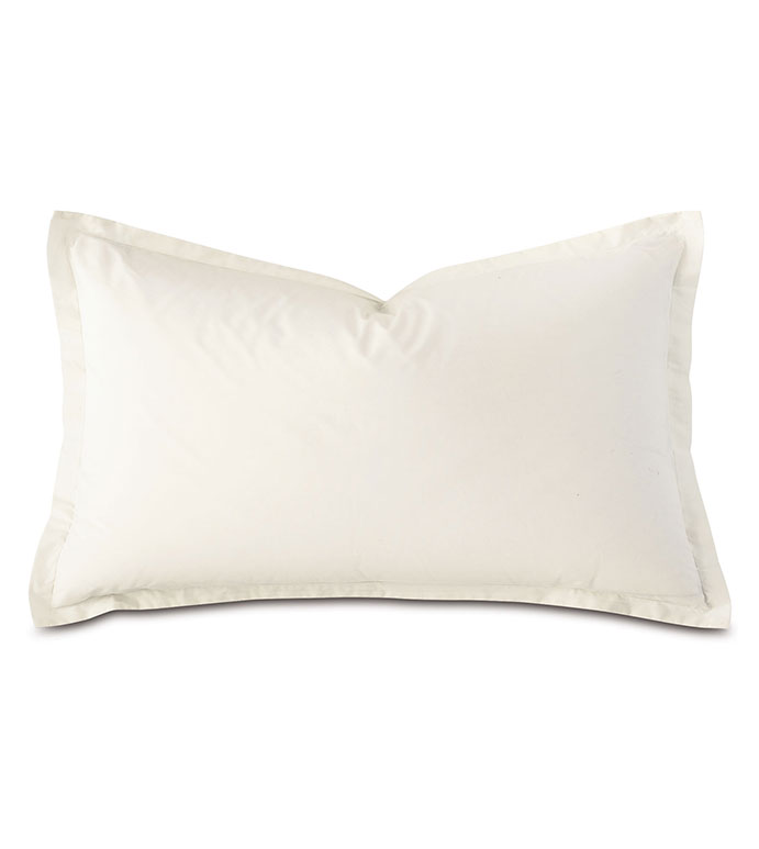 Vail Percale Queen Sham In Ivory