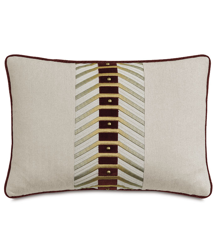 RUFUS EMBROIDERED DECORATIVE PILLOW