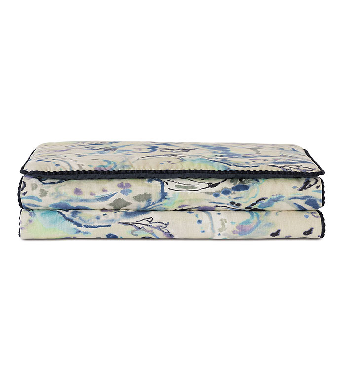 Tabitha Watercolor Paisley Bed Scarf