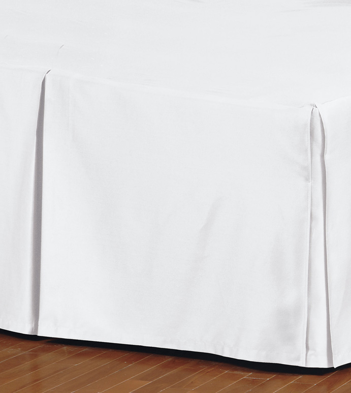 Fresco Classic White Pleated Bed Skirt