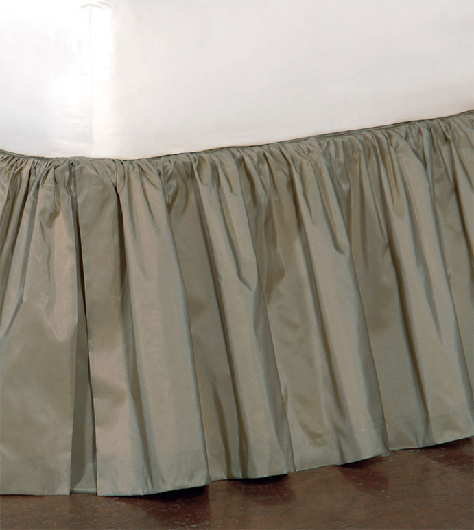 Freda Ruffled Bed Skirt in Cornflower
