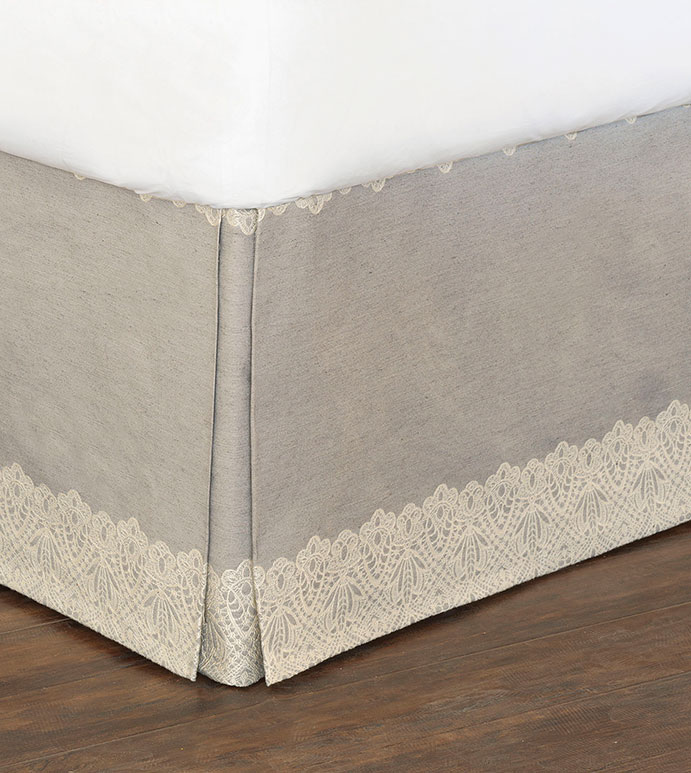 Thayer Silver Bed Skirt