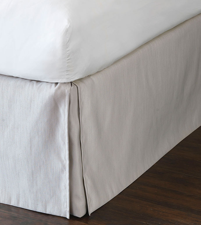 Lucent Silver Bed Skirt
