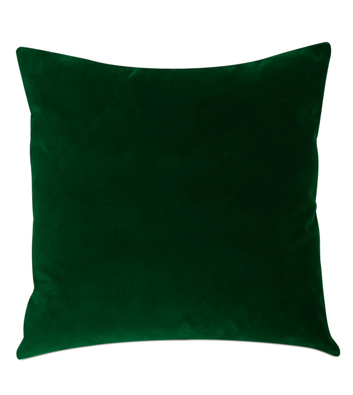 Sloane Velvet Decorative Pillow in Shamrock