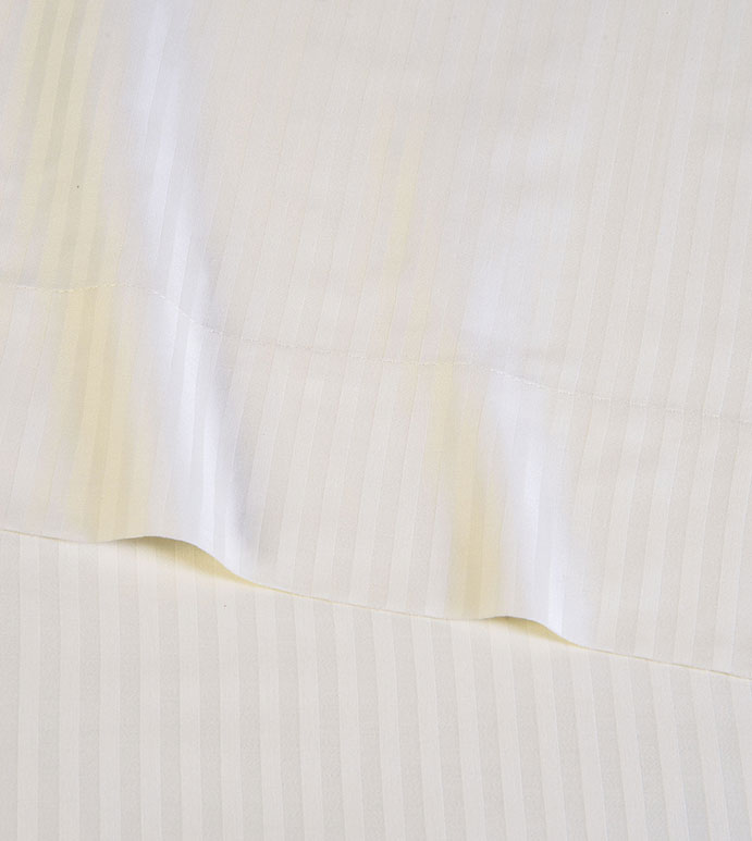 Emilio Jacquard Stripe Sheet Set in Ivory