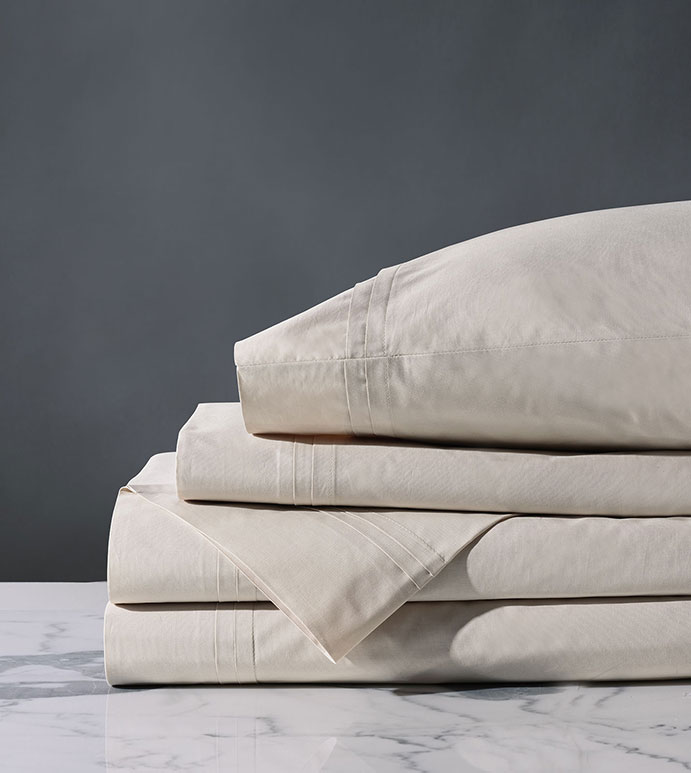 Vail Percale Sheet Set In Bisque
