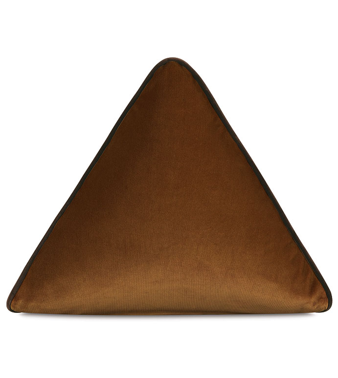 Uma Pyramid Decorative Pillow in Gold