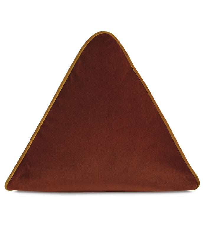 Uma Pyramid Decorative Pillow in Orange