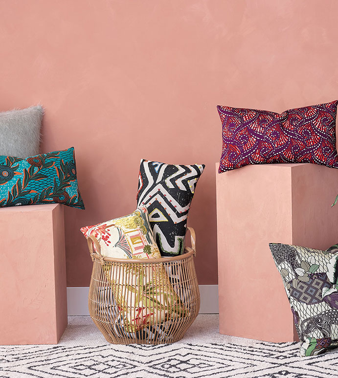 Janika Faux Ankara Decorative Pillow