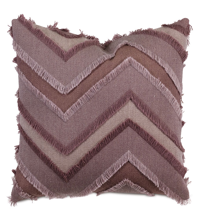 Jacinto Chevron Decorative Pillow in Lilac